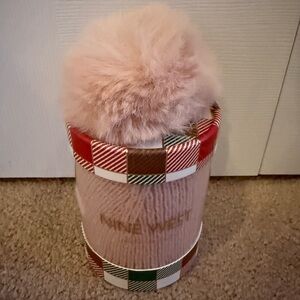 Nine West Blush Pom Pom Beanie